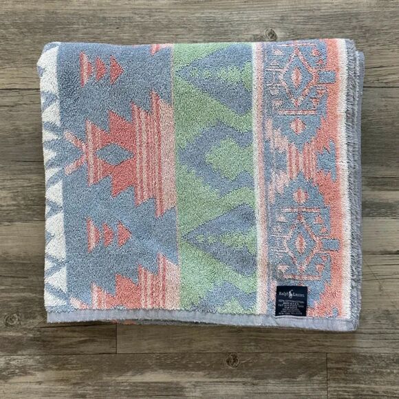 Vintage Polo Ralph Lauren Aztec South Western Towel 50x27 - Picture 1 of 4